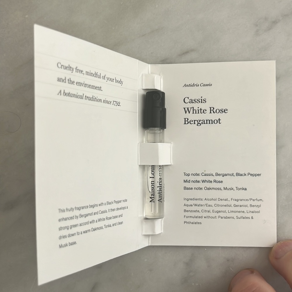 Maison Louis Marie Antidris Cassis Eau de Parfum sample
